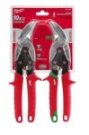 Milwaukee&reg; 48-22-4523 Aviation Snip Set, 10 in OAL, 5 in L Cut, Left, Right Cut, Steel Blade, Ergonomic Handle