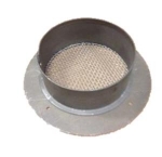 M&M V-UEPG4 Under Eave Vent With Screen, 4 in, 6 in L, 6 in W, Galvanized