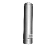 Gas Vent 4 In X 12 In Rd Pipe