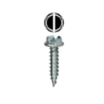 #7 x 1/2'' Slotted Hex Washer Head Metal Piercing Screw (100 count)