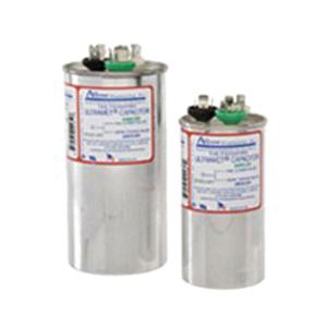 AMRAD USA2225B Motor Dual Run Capacitor, MFD Rating: 25+7.5 uF, 370/440 VAC, Round, 2 in Dia, 4.2 in H